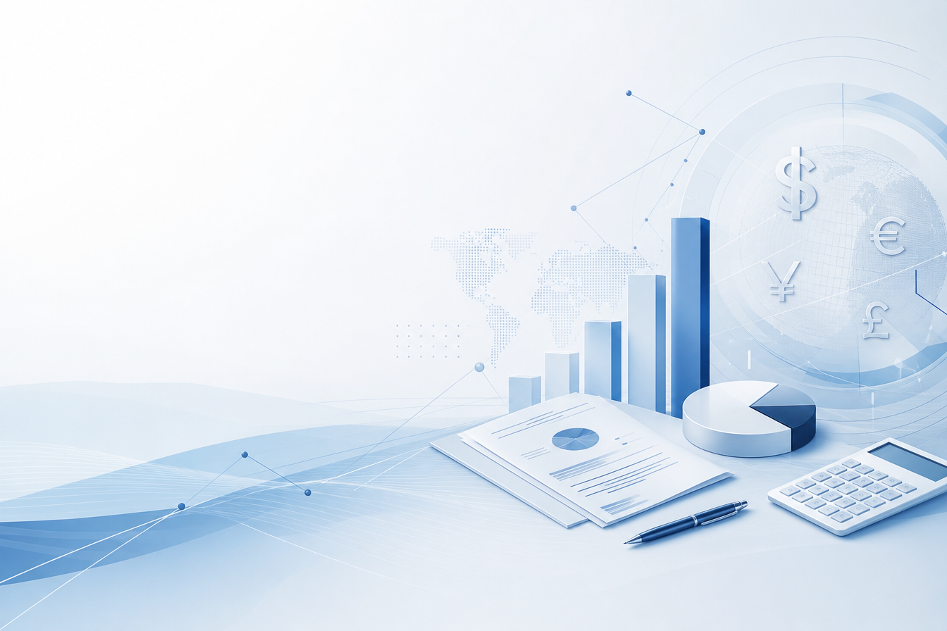 Ilustración profesional de contabilidad y finanzas digitales